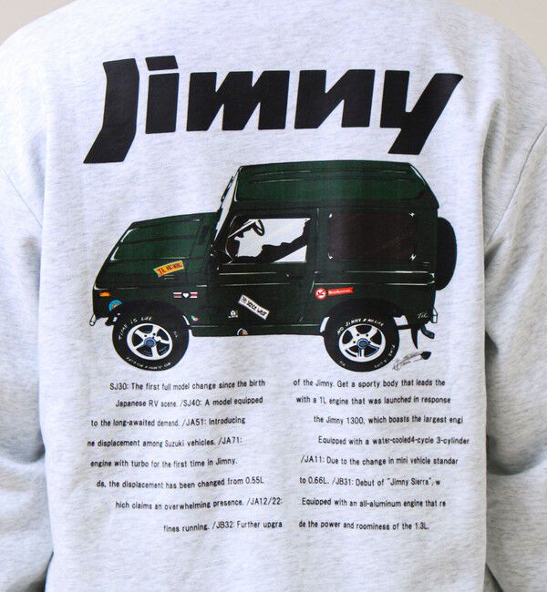 GLOSTER「【ロングセラーコラボ】ジムニー&times;GLOSTER Suzuki Jimny 裏毛プリントスウェット」|スウェット・ジャージ|