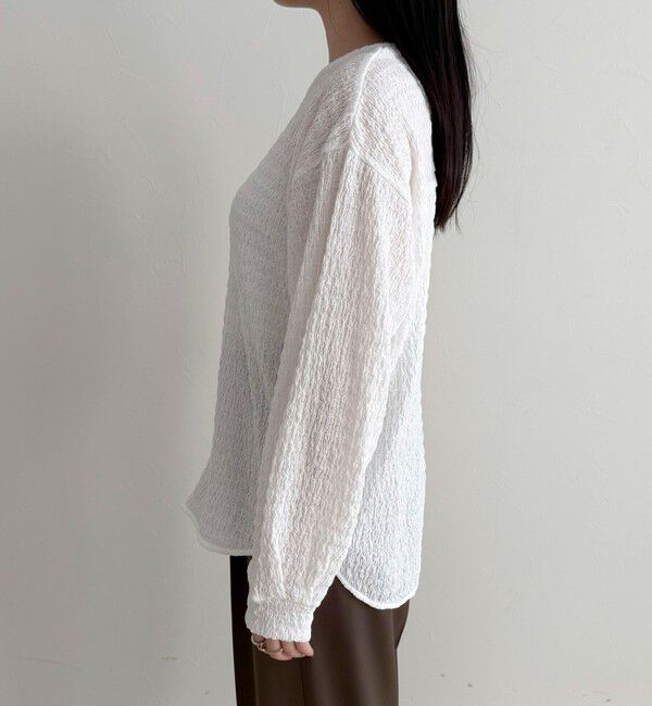 fredy emue「ラウンドヘムカットブラウス」|Tシャツ・カットソー|