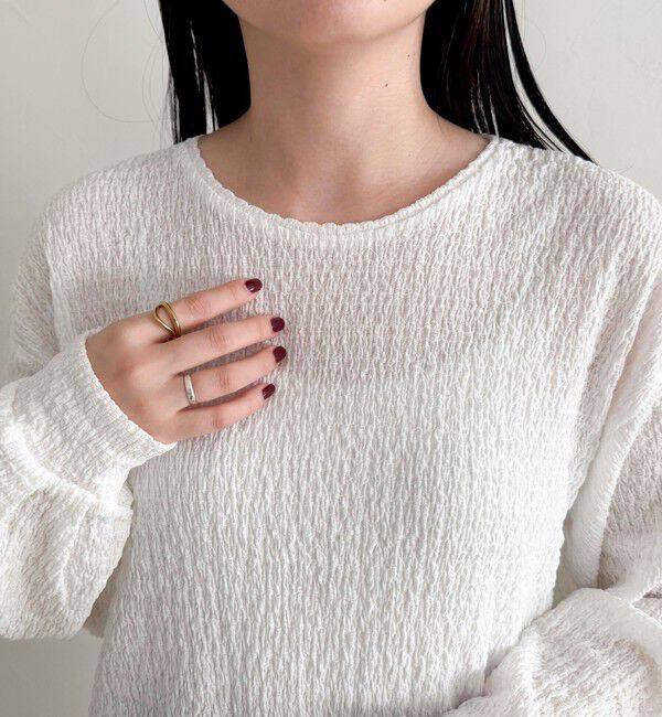 fredy emue「ラウンドヘムカットブラウス」|Tシャツ・カットソー|