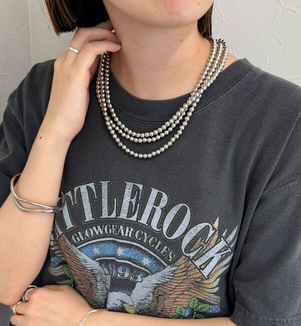 fredy emue「パール/メタルマルチロングネックレス」|ネックレス|