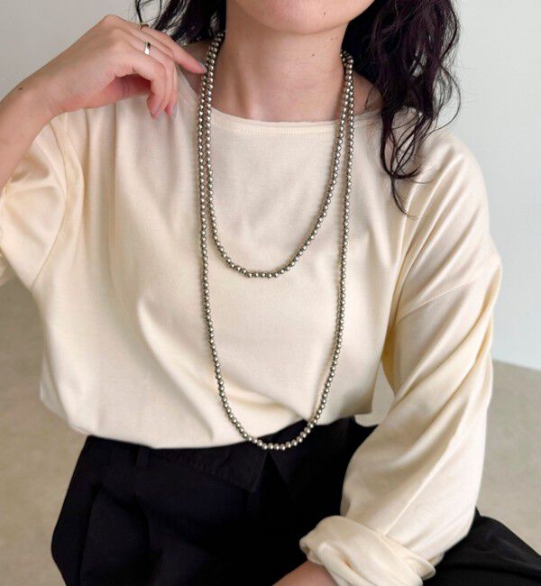 fredy emue「パール/メタルマルチロングネックレス」|ネックレス|