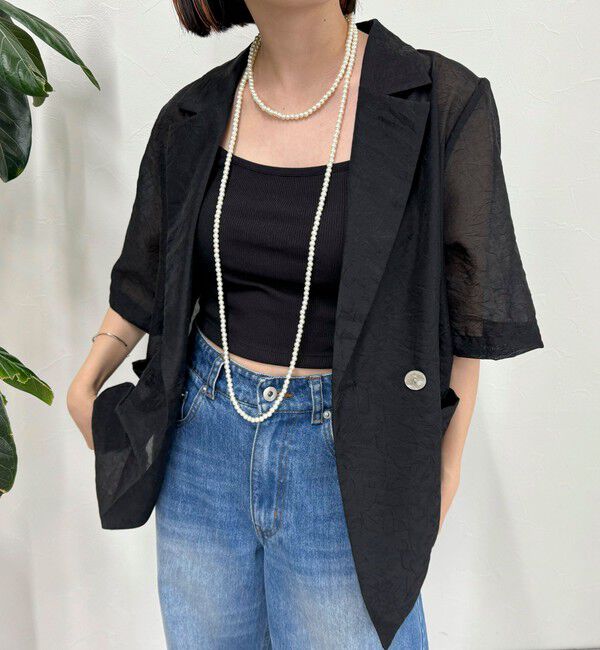 fredy emue「パール/メタルマルチロングネックレス」|ネックレス|