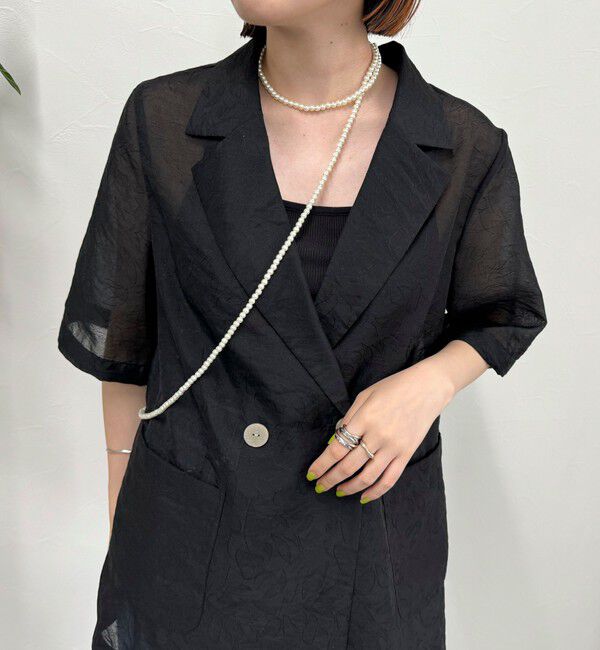 fredy emue「パール/メタルマルチロングネックレス」|ネックレス|