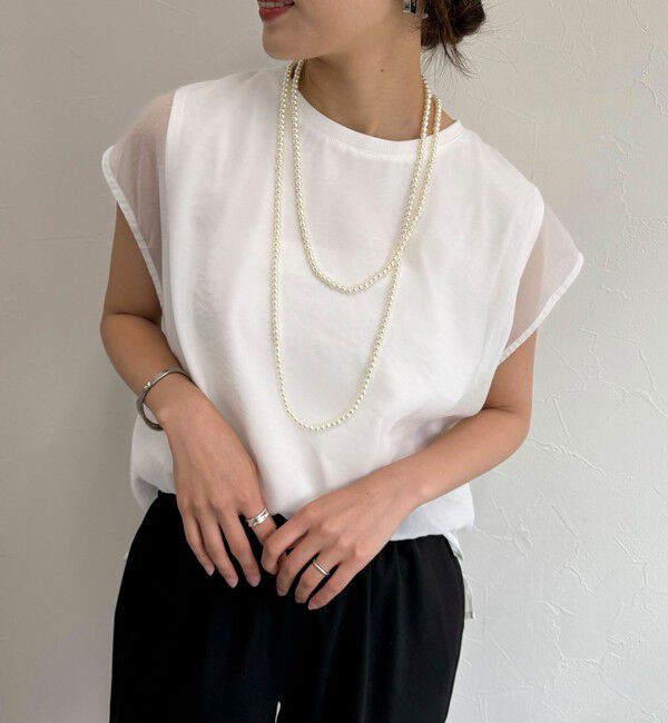 fredy emue「パール/メタルマルチロングネックレス」|ネックレス|