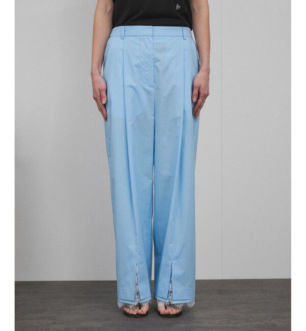 SALON adam et rope'「【MAISON EENK（メゾン インク）】Lace Layerd Pants / レースパンツ」|チノ|