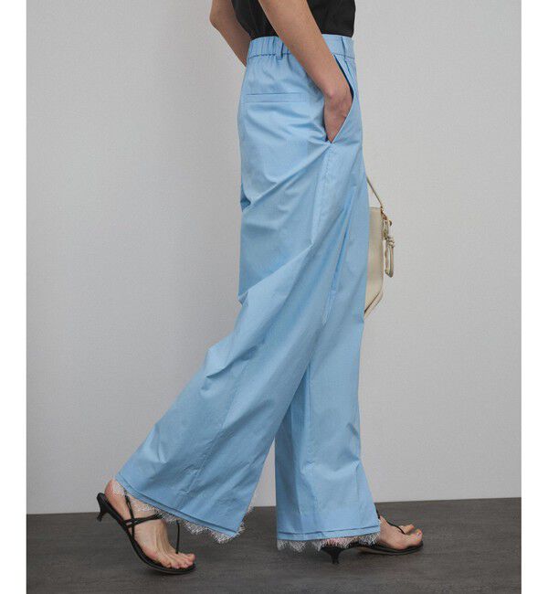 SALON adam et rope'「【MAISON EENK（メゾン インク）】Lace Layerd Pants / レースパンツ」|チノ|