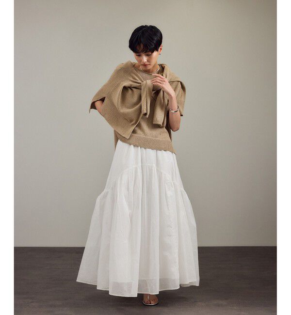 SALON adam et rope'「ペーパーヤーンVネックカーディガン［手洗い可/和紙素材］」|カーディガン|