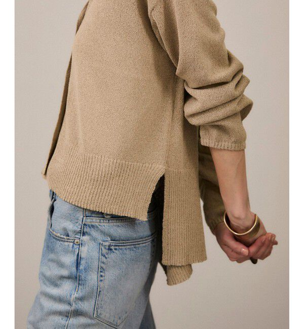 SALON adam et rope'「ペーパーヤーンVネックカーディガン［手洗い可/和紙素材］」|カーディガン|