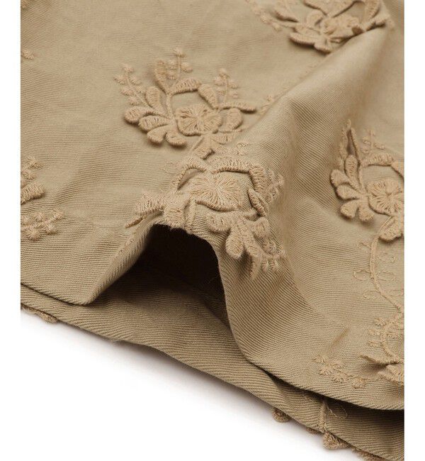 SALON adam et rope'「【crinkle crinkle crinkle】3Dエンブロイダリーツイルイージーパンツ」|チノ|