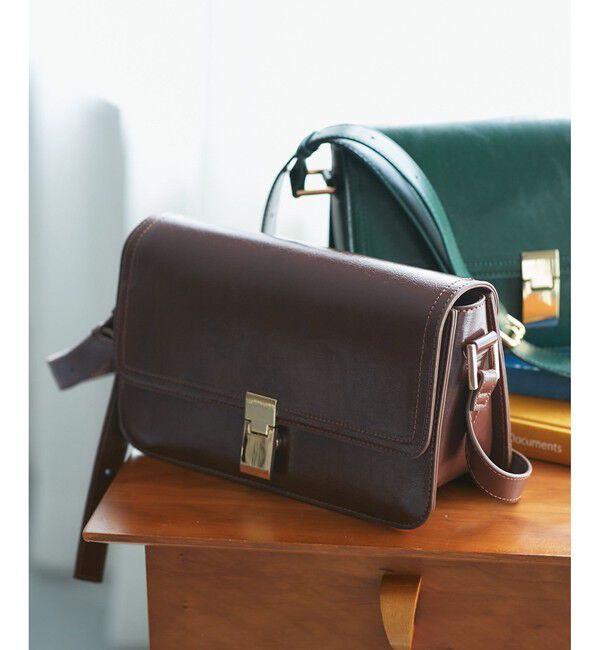 ROPE PICNIC PASSAGE「【WEB限定カラー】me fit BAG バーチカルラインワイドショルダーバッグ」|ショルダー・メッセンジャー|