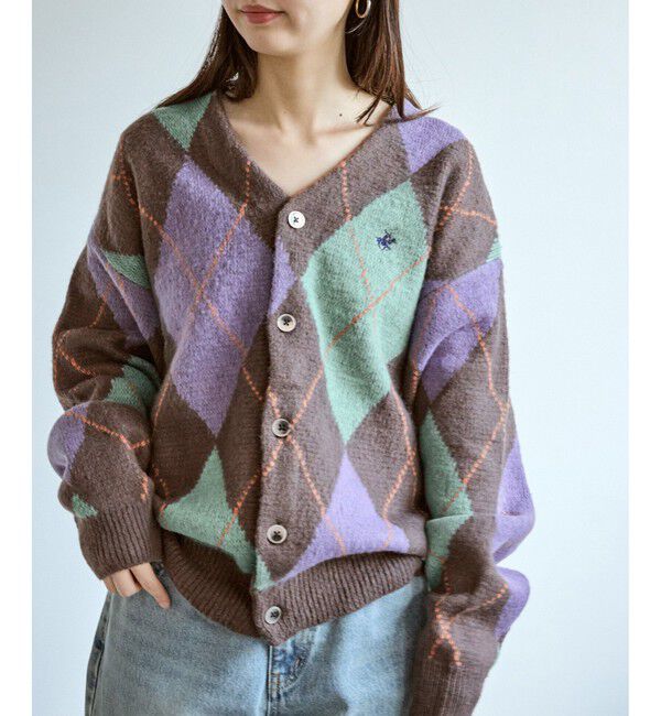 Rope&rsquo;Picnic「【BEVERLY HILLS POLO CLUB/ビバリーヒルズポロクラブ】モヘヤタッチカーディガン」|カーディガン|