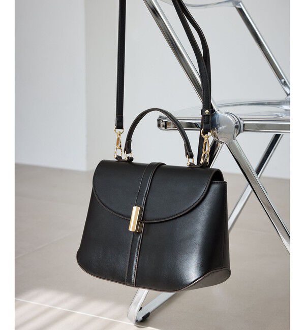 ROPE PICNIC PASSAGE「センターベルトワイドトップハンドル＆ショルダーバッグ」|ショルダー・メッセンジャー|ブラック(01)