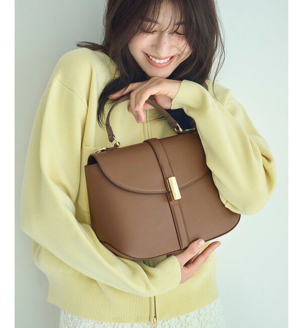 ROPE PICNIC PASSAGE「センターベルトワイドトップハンドル＆ショルダーバッグ」|ショルダー・メッセンジャー|ブラウン系(22)