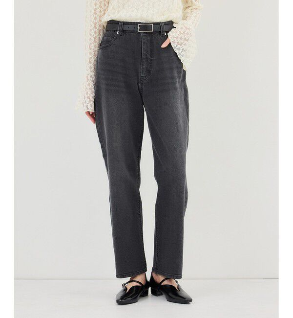 Rope&rsquo;Picnic「ウエストシェイプハイライズマムジーンズ」|デニム|