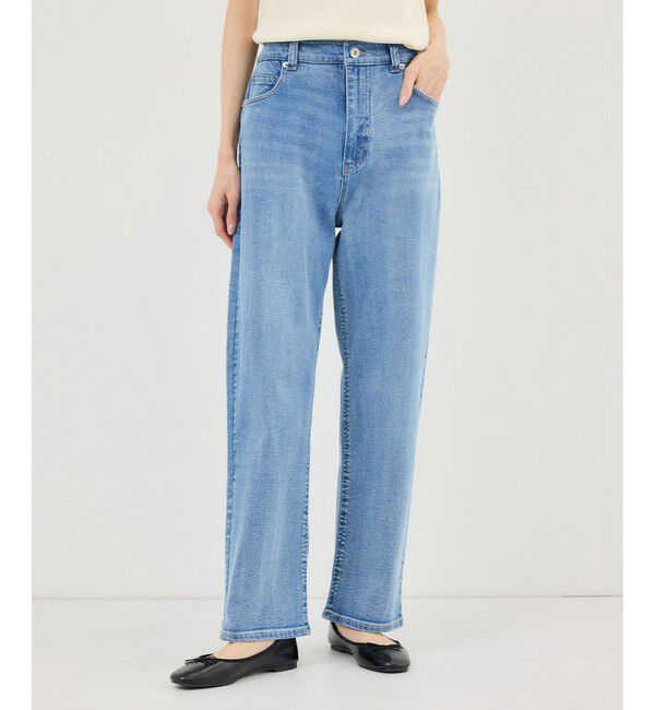 Rope&rsquo;Picnic「ウエストシェイプハイライズマムジーンズ」|デニム|