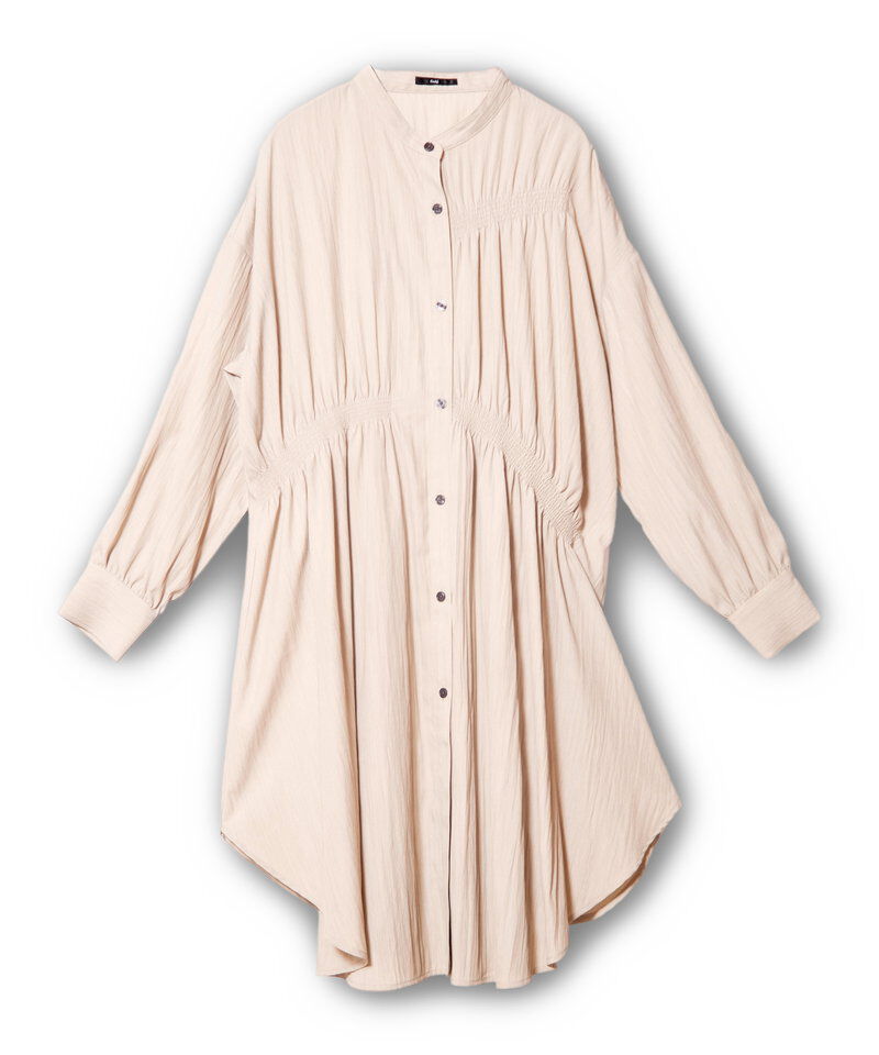  「シャーリングロングブラウス」|シャツ・ブラウス|