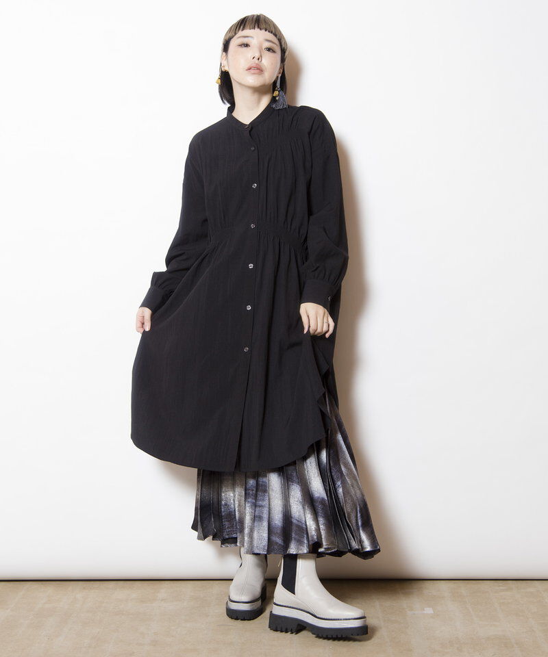  「シャーリングロングブラウス」|シャツ・ブラウス|