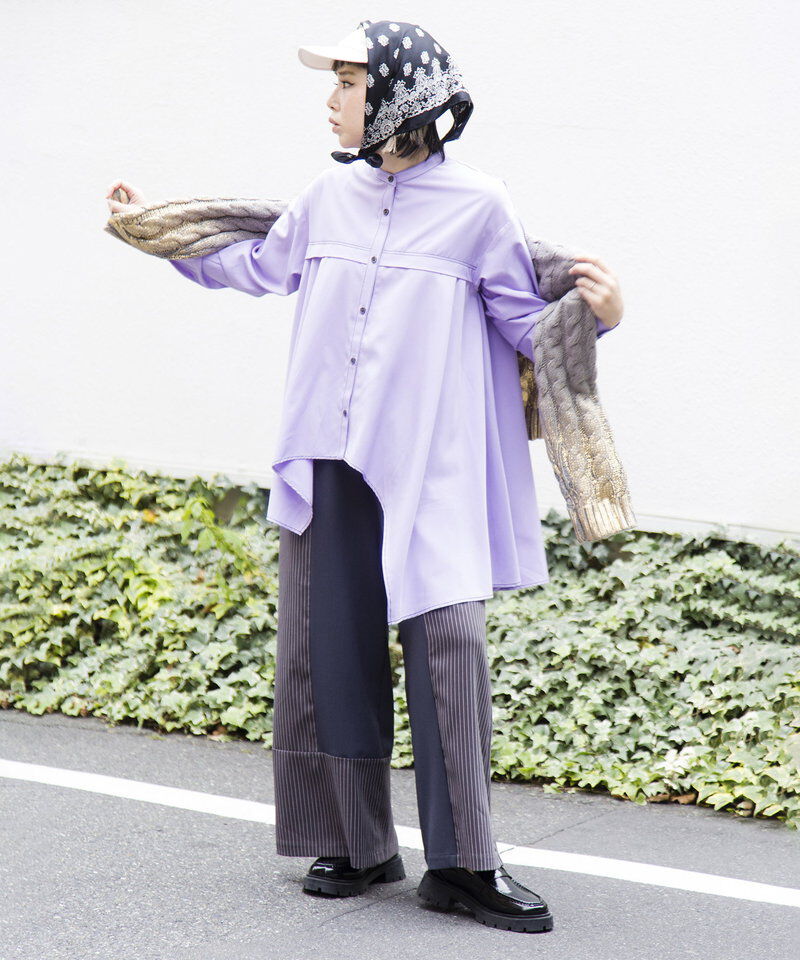  「アシンメトリーフレアーブラウス」|シャツ・ブラウス|