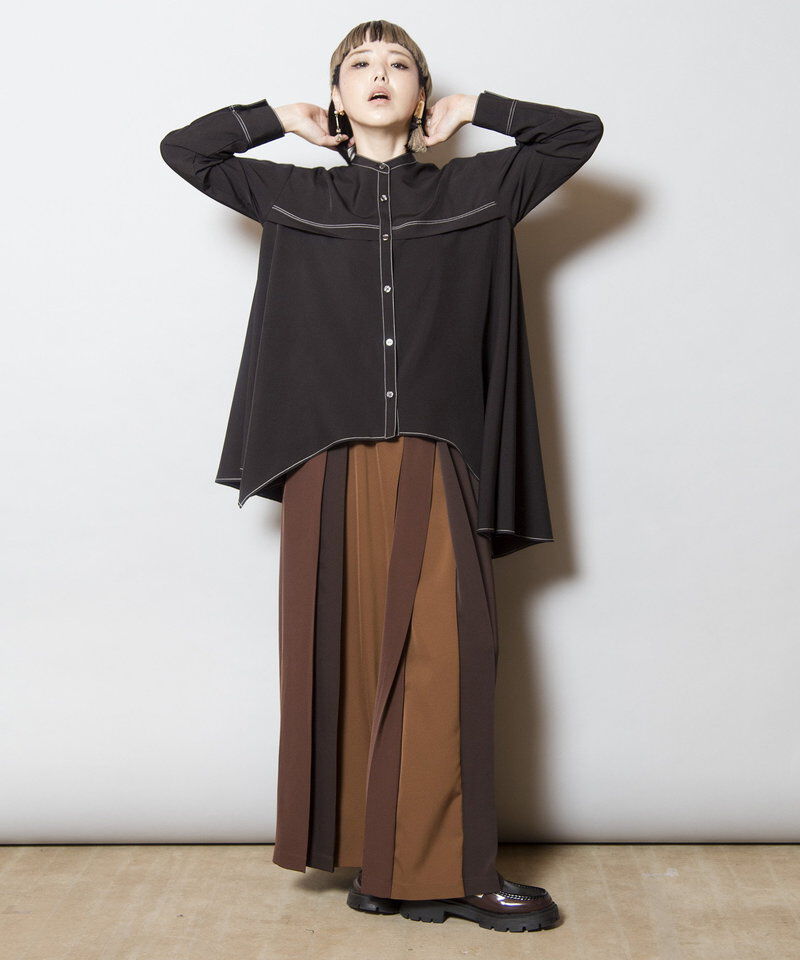  「アシンメトリーフレアーブラウス」|シャツ・ブラウス|