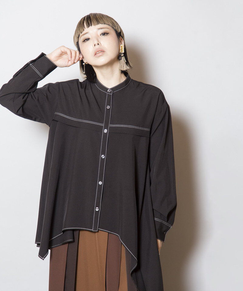  「アシンメトリーフレアーブラウス」|シャツ・ブラウス|
