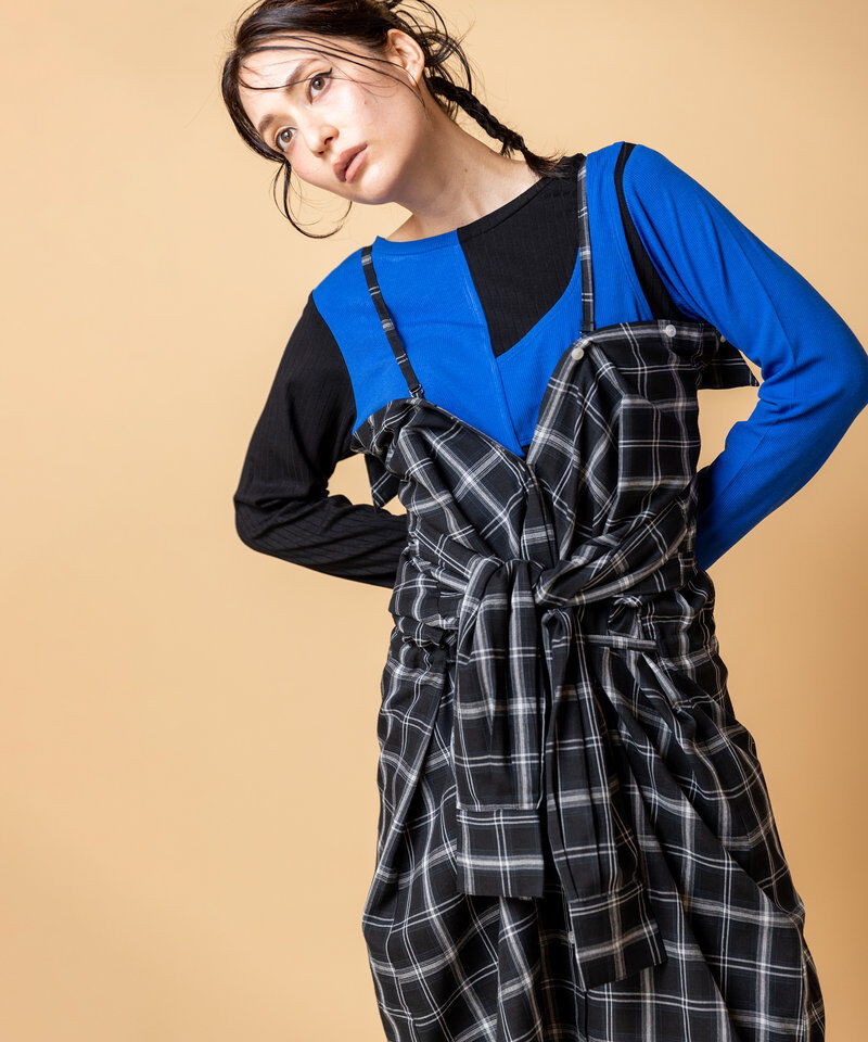  「2WAY配色テレコプルオーバー」|Tシャツ・カットソー|