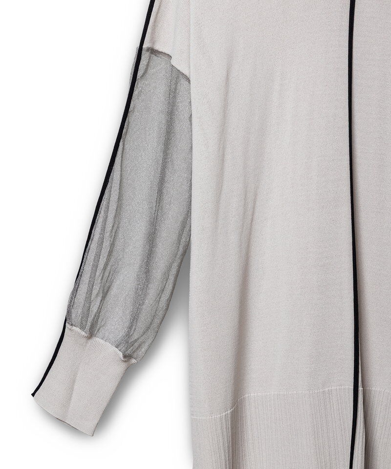  「2WAY配色ラインニットプルオーバー」|Tシャツ・カットソー|