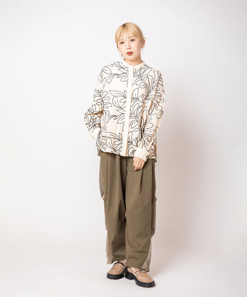  「エンブロイダリー比翼シャツ」|シャツ・ブラウス|