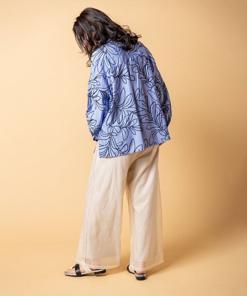  「エンブロイダリー比翼シャツ」|シャツ・ブラウス|