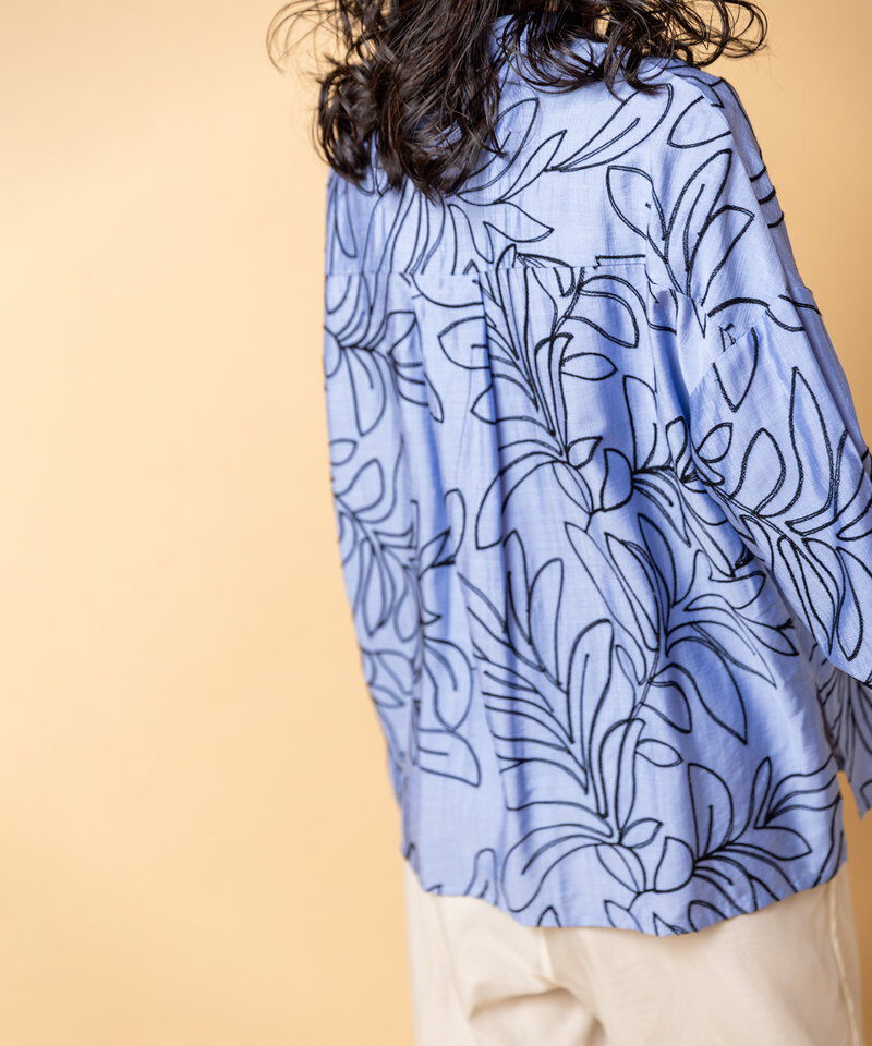  「エンブロイダリー比翼シャツ」|シャツ・ブラウス|