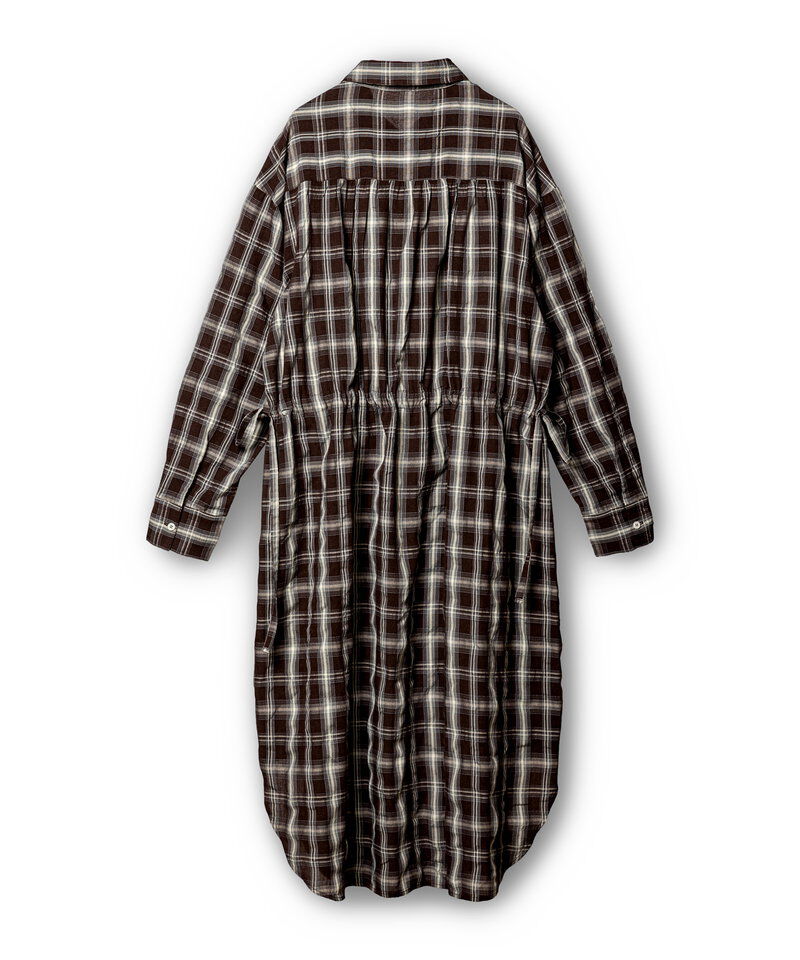  「2WAYチェックロングシャツブラウス」|シャツ・ブラウス|