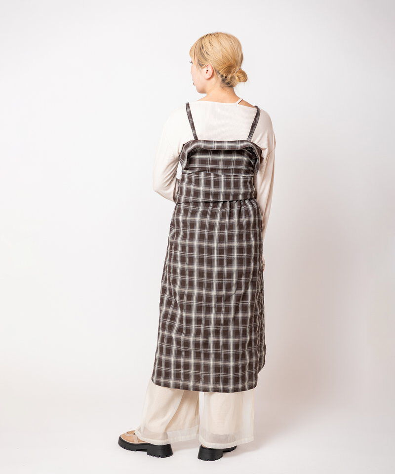  「2WAYチェックロングシャツブラウス」|シャツ・ブラウス|