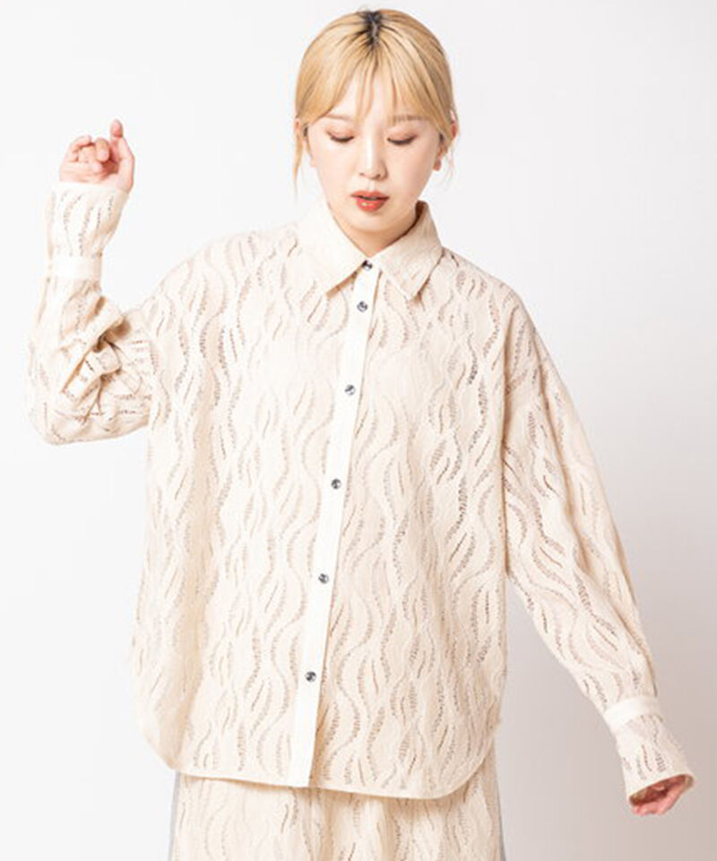  「レースブラウス」|シャツ・ブラウス|IVORY