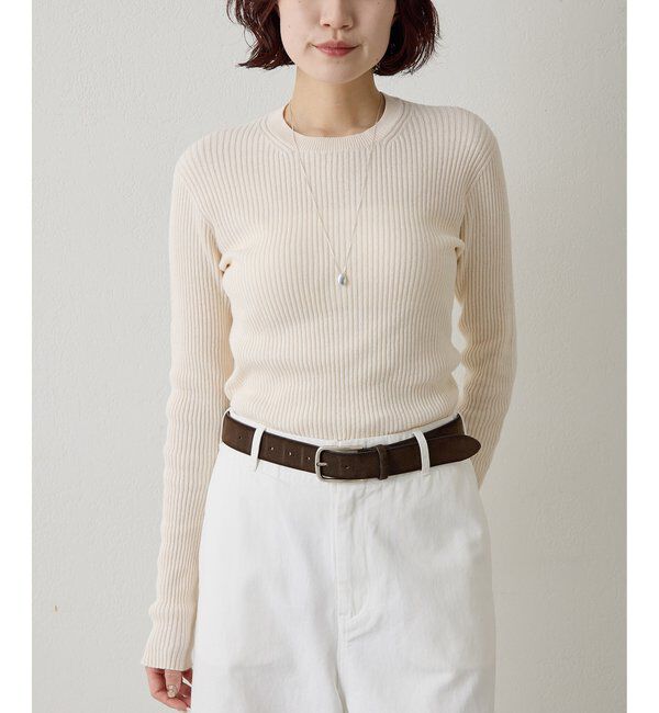  「ホールガーメントRIBプルオーバー」|ニット・セーター|