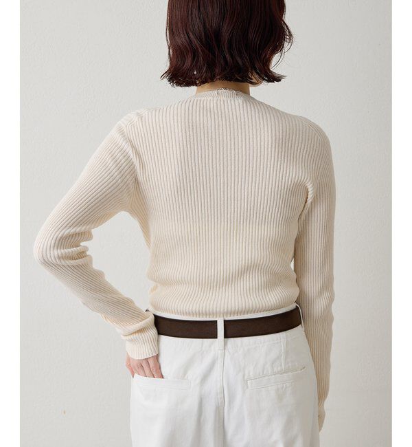  「ホールガーメントRIBプルオーバー」|ニット・セーター|