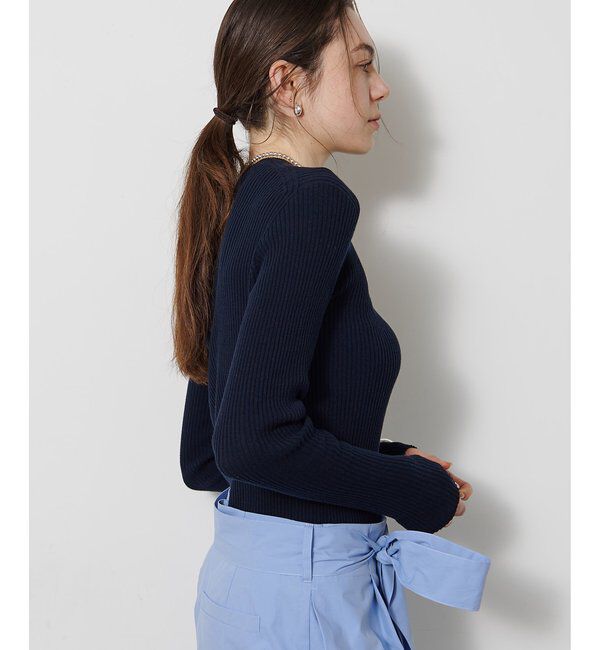  「ホールガーメントRIBプルオーバー」|ニット・セーター|