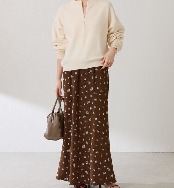  「小花柄マーメイドスカート」|スカート|