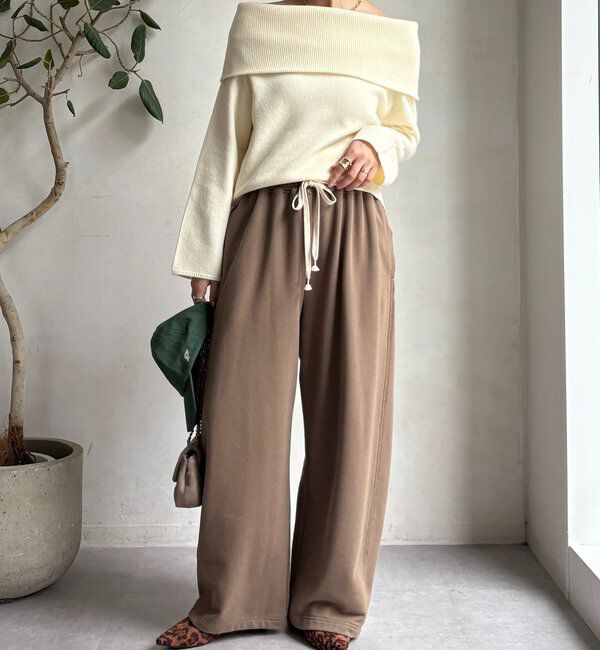  「ドロストスウェットパンツ」|チノ|