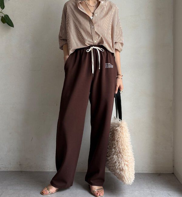  「【WEB限定】ロゴトラックパンツ」|チノ|