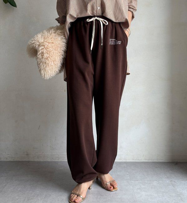  「【WEB限定】ロゴトラックパンツ」|チノ|