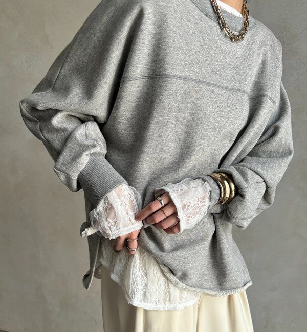  「チュールレースロンTEE」|Tシャツ・カットソー|