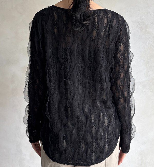  「チュールレースロンTEE」|Tシャツ・カットソー|