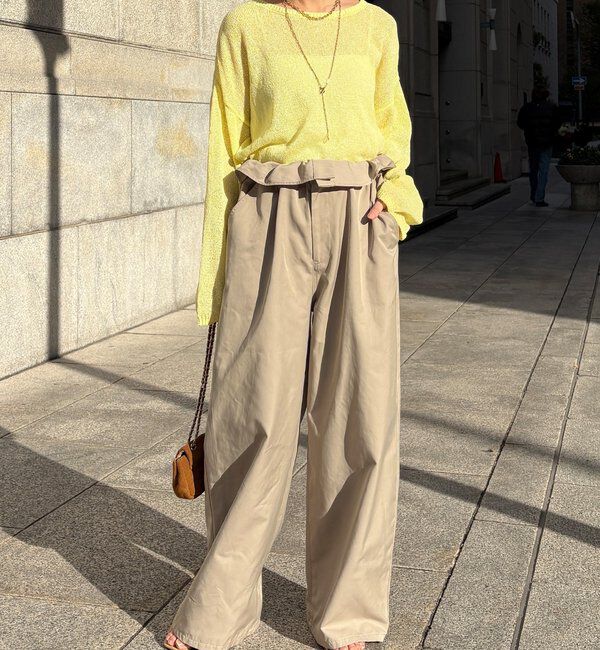  「ペーパーヤーンプルオーバー」|ニット・セーター|