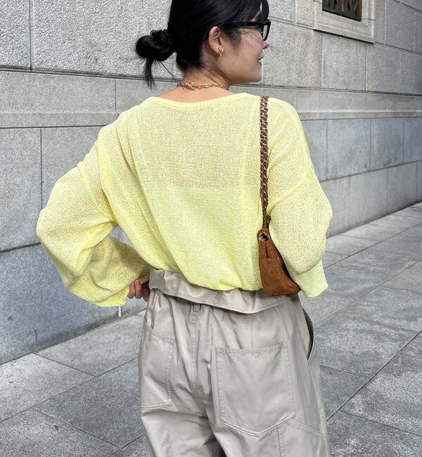  「ペーパーヤーンプルオーバー」|ニット・セーター|