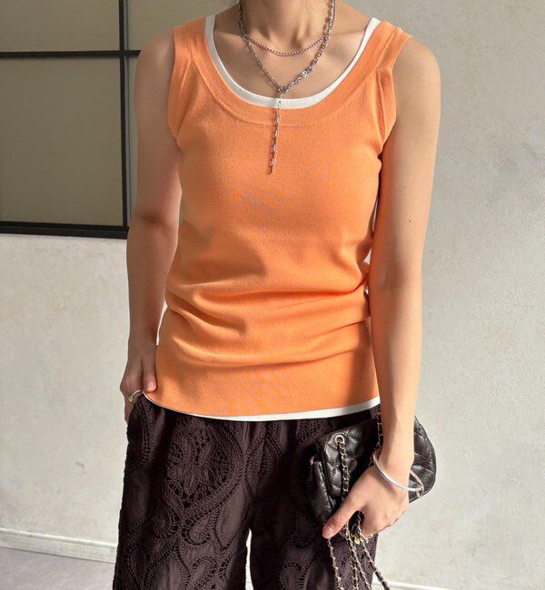  「ハイツイストニットタンク」|ニット・セーター|