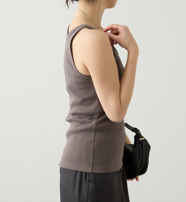  「【レイヤードスタイルに◎】ミニマルテレコタンク」|キャミソール|
