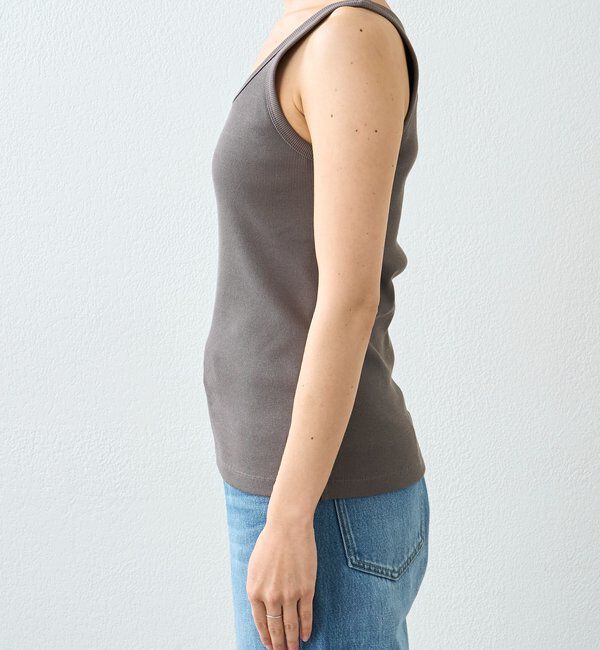  「【レイヤードスタイルに◎】ミニマルテレコタンク」|キャミソール|