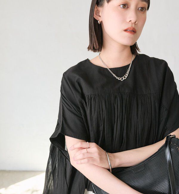  「予約【着映え】ギャザーボリュームブラウス」|シャツ・ブラウス|