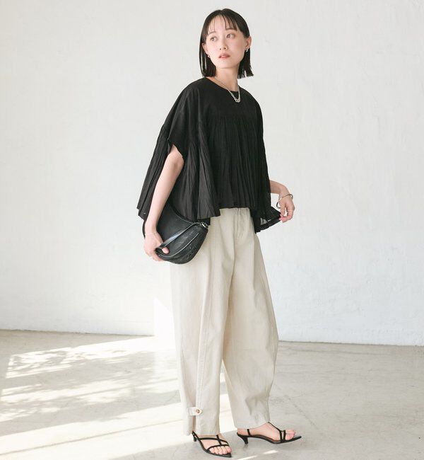  「予約【着映え】ギャザーボリュームブラウス」|シャツ・ブラウス|