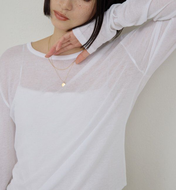 La nature linge「【La nature linge】NEWロングスリーブTシャツ」|Tシャツ・カットソー|ホワイト