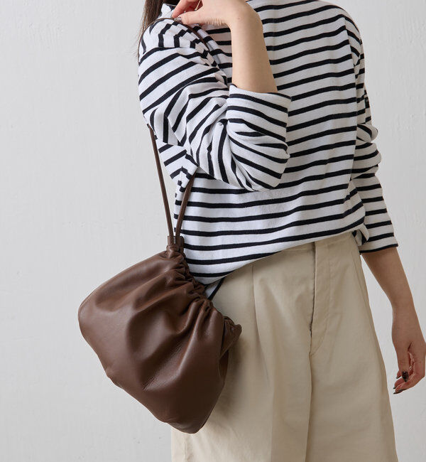  「レザー巾着4WAYショルダーバッグ」|ショルダー・メッセンジャー|